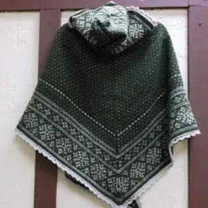 222R-4 Shawl with Hood - Finullgarn