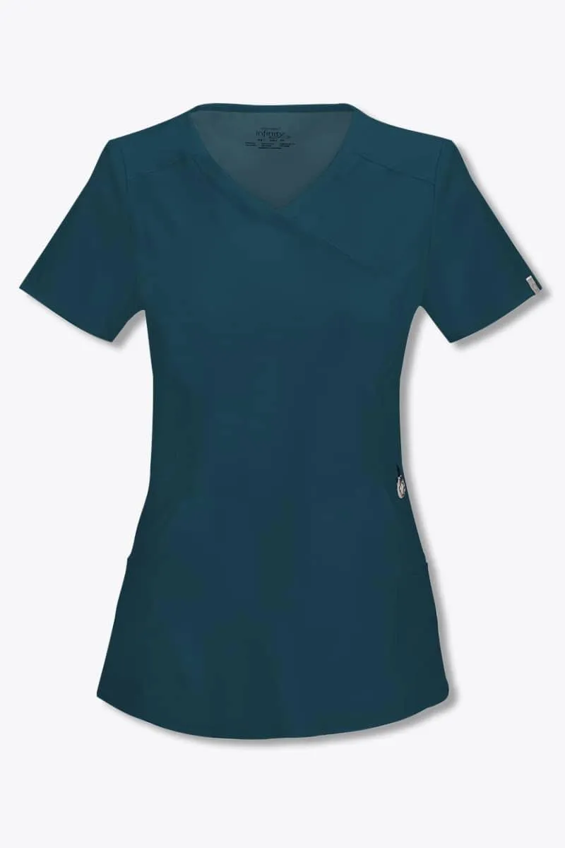 2625A Cherokee Infinity Women's Mock Wrap Scrub Top