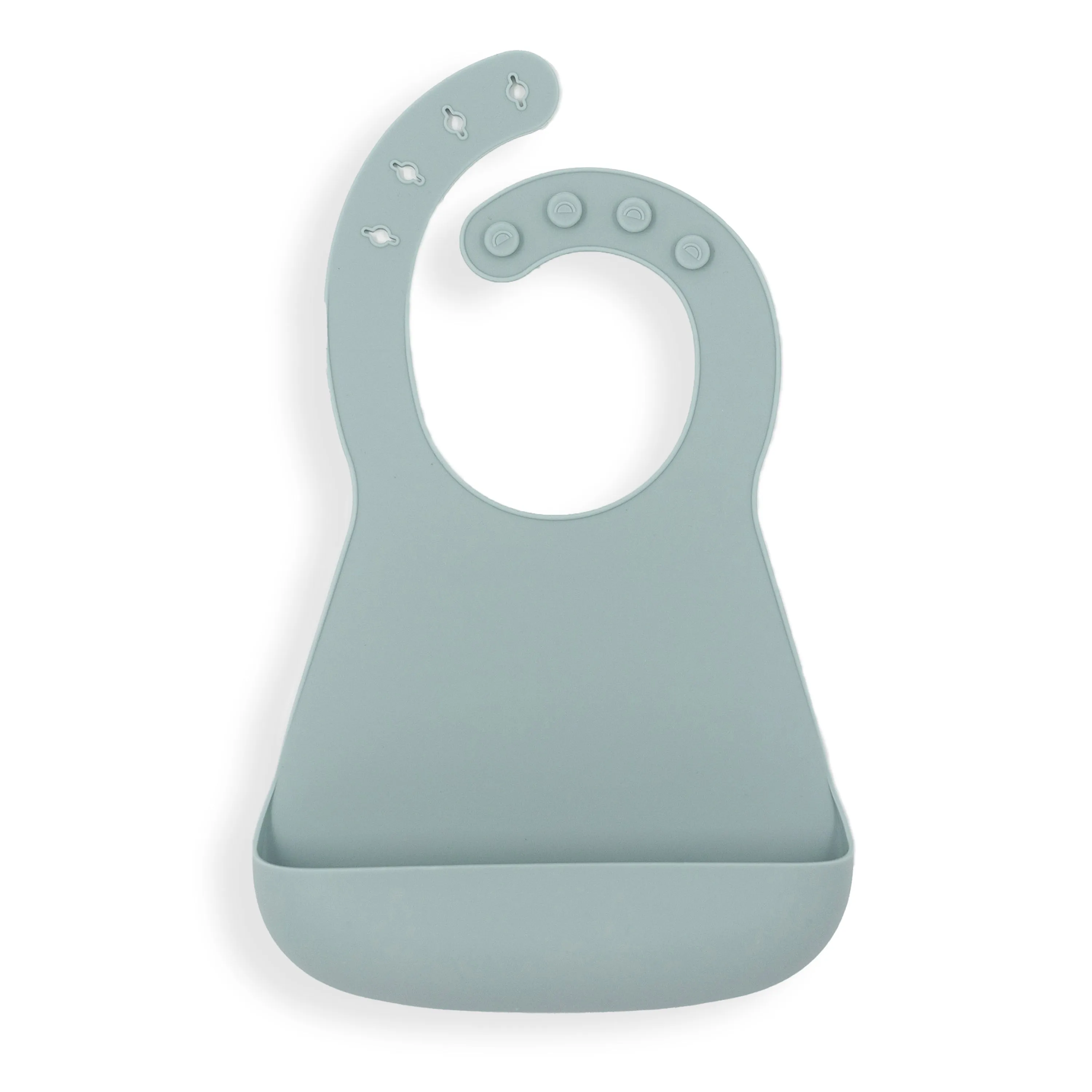 3-Pack Silicone Bibs - Blue/Green