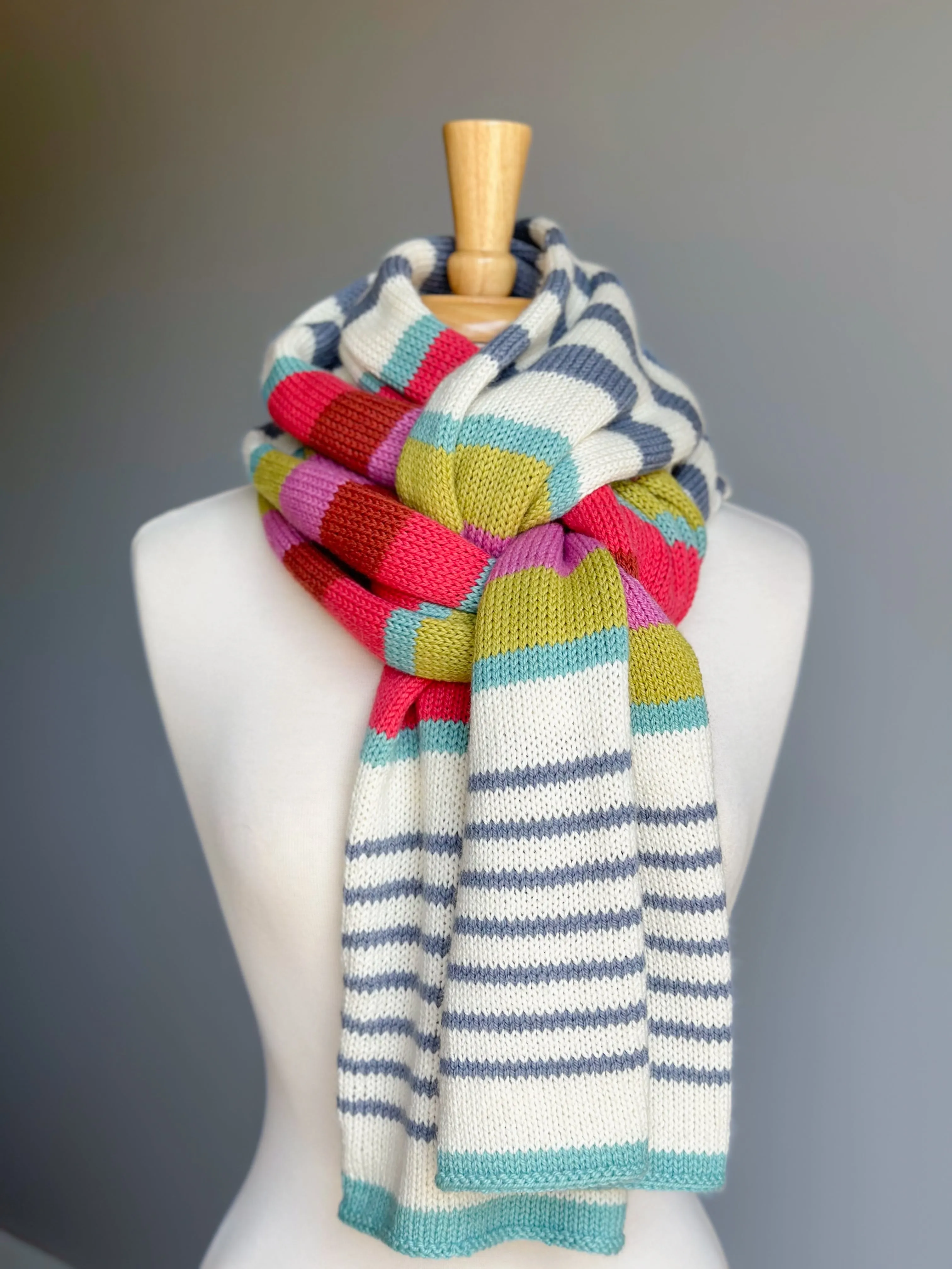 A. Opie Designs - Striped Elements Scarf and Hat