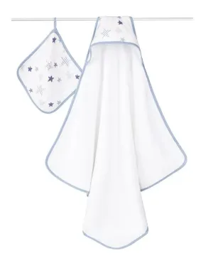 Aden & Anais Hooded Towel and Washcloth O/S