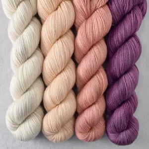 Adobe, Japanese Maple, Muslin, Plover - Yummy 2-Ply Quartet