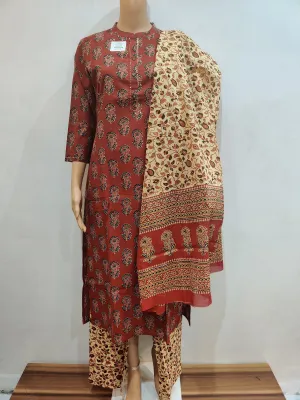 African Marigold Kurta pants with dupatta