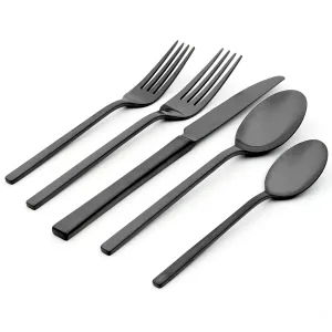 Allay Midnight 20-Piece Everyday Flatware Set