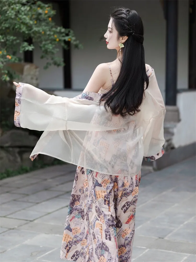 Artsy Modern Tang Style Hanfu Dress