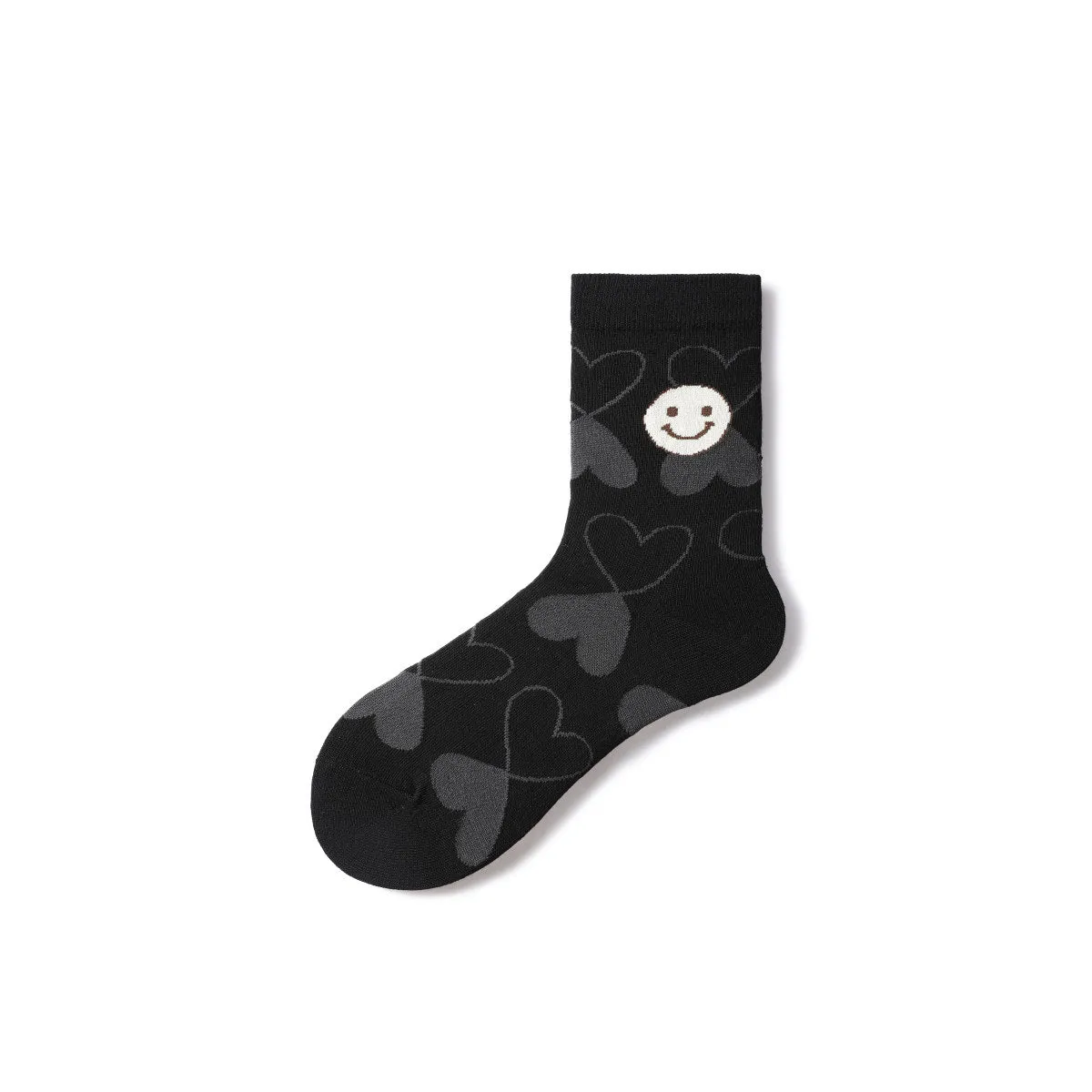 Autumnal All-season Women 5pcs Crew Socks Set