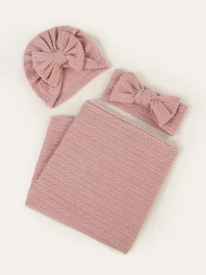 Baby Wrap Set incl Turban and headband