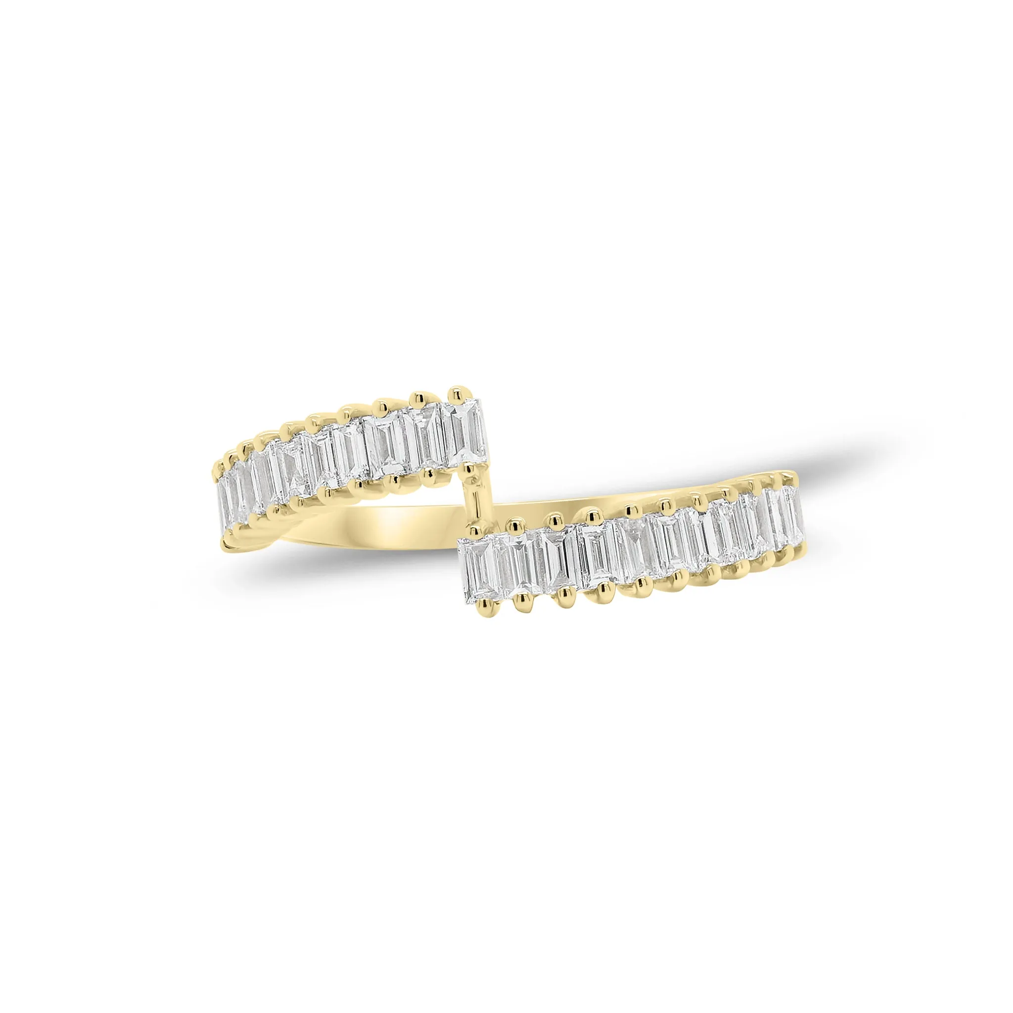 Baguette Diamond Wrap Ring