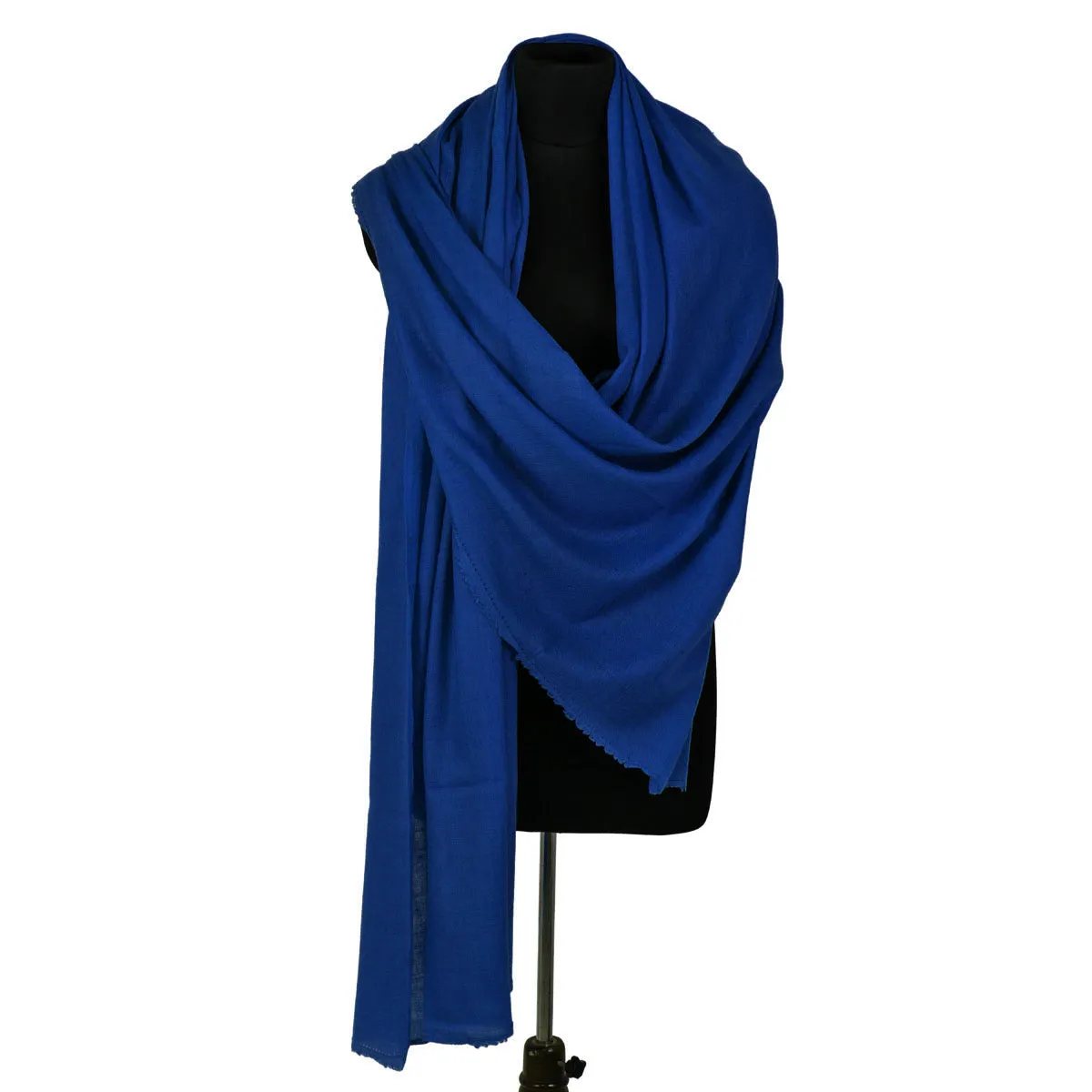 Berry Blue Solid Cashmere Pashmina Shawl