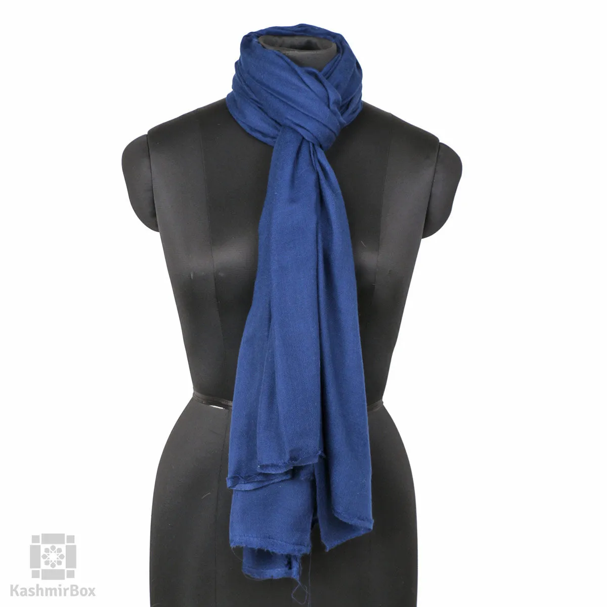 Berry Blue Solid Cashmere Pashmina Shawl