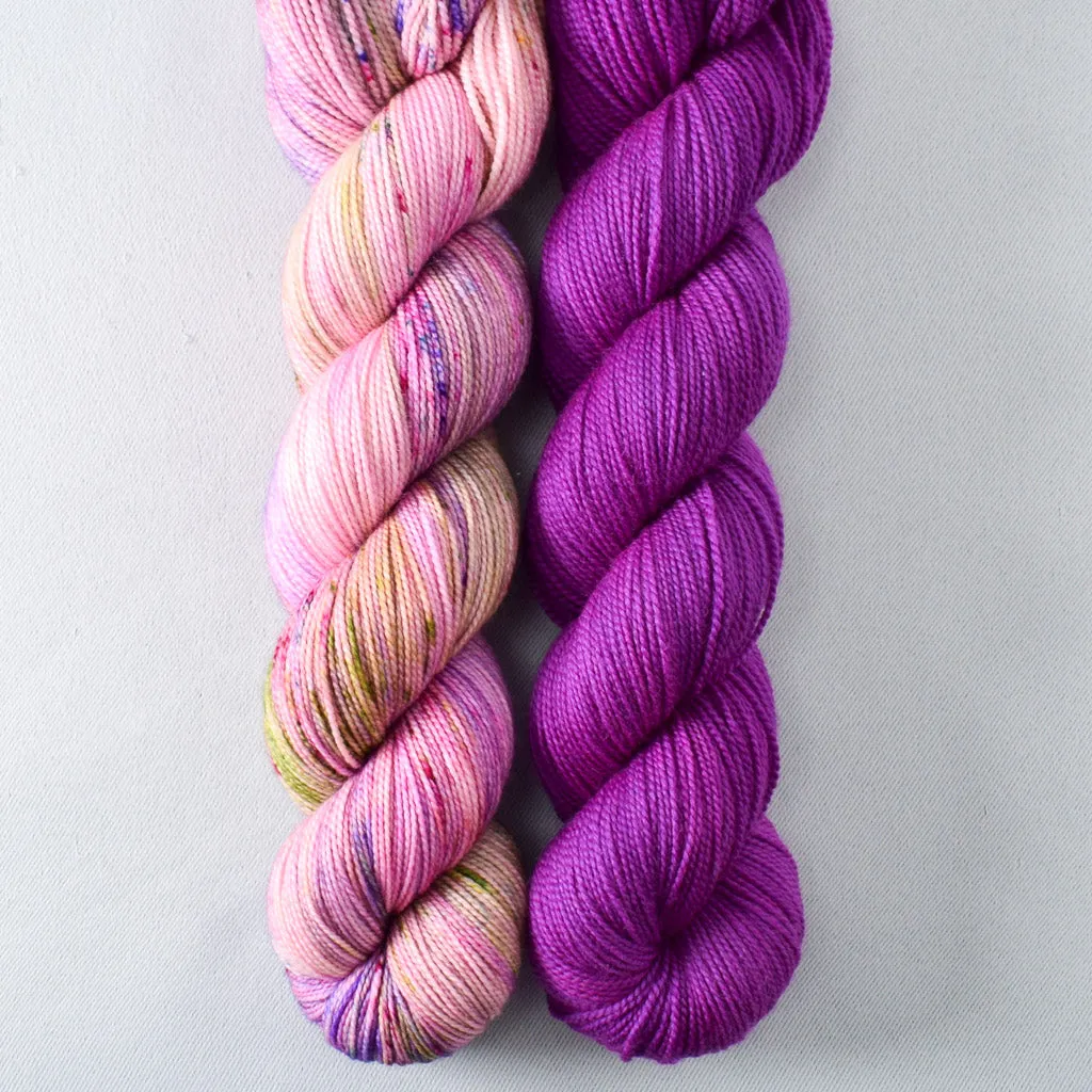 Berry Patch, Violaceous - 2-Ply Duo - Babette