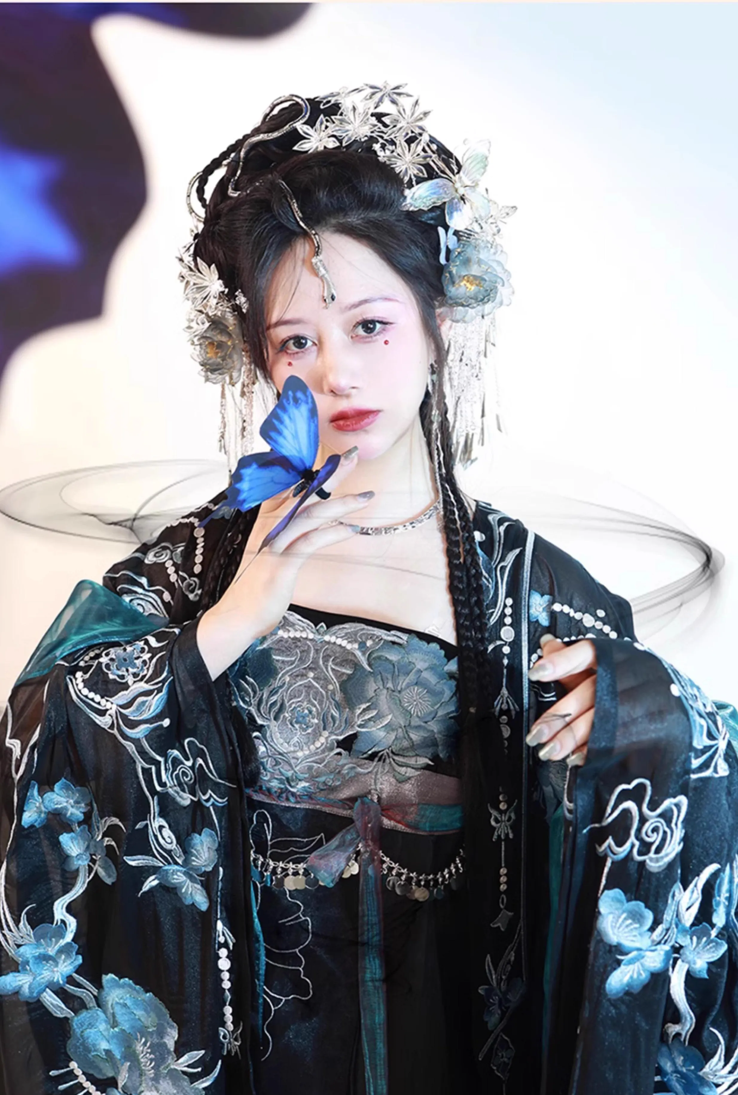 Black Peony 黑牡丹 Modernized Tang Dynasty Dark Fairy Heziqun Set