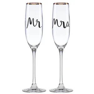 Bridal Party 2-Piece Champagne Flute Set