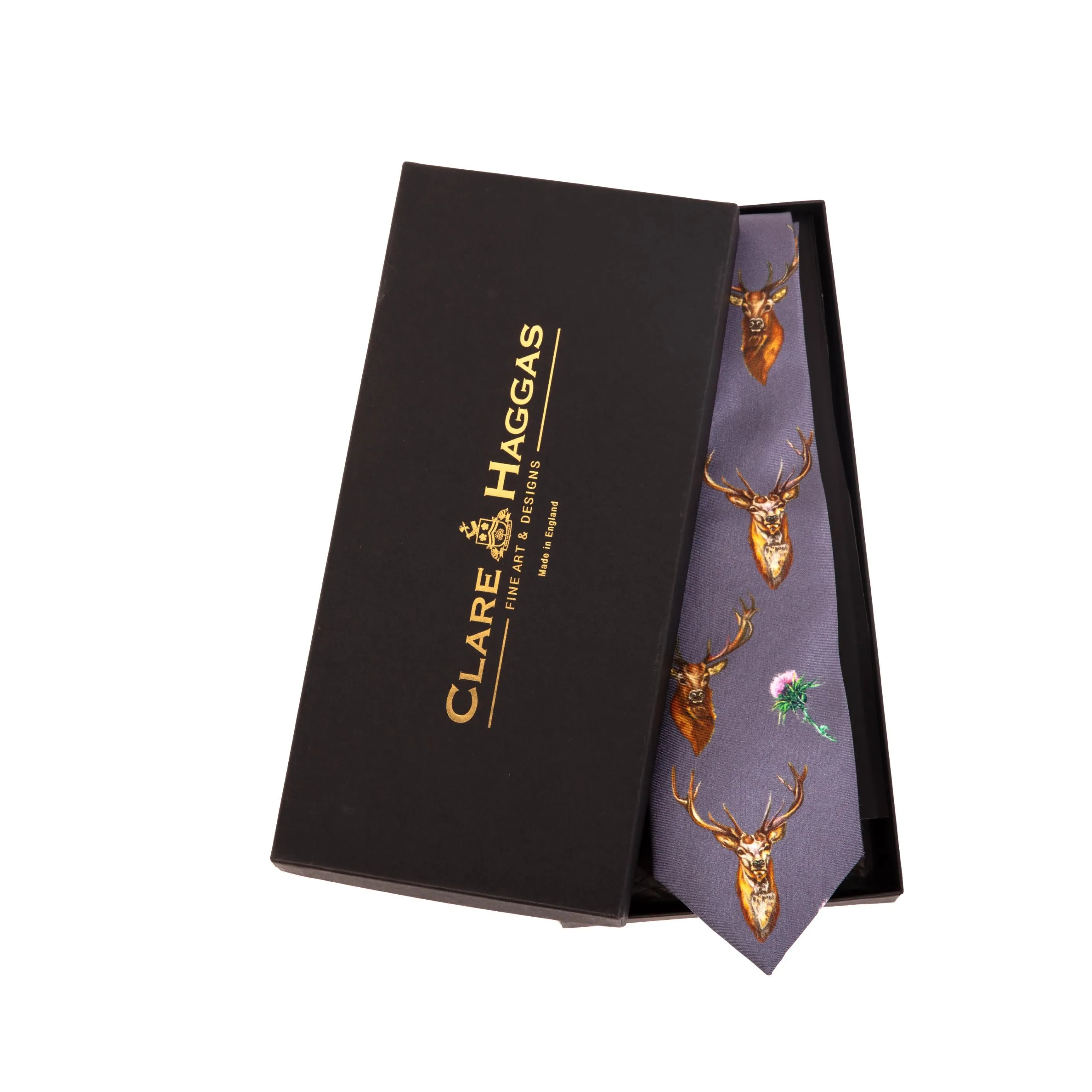 Caledonia Soft Amethyst Purple Pure Silk Gentlemen's Tie