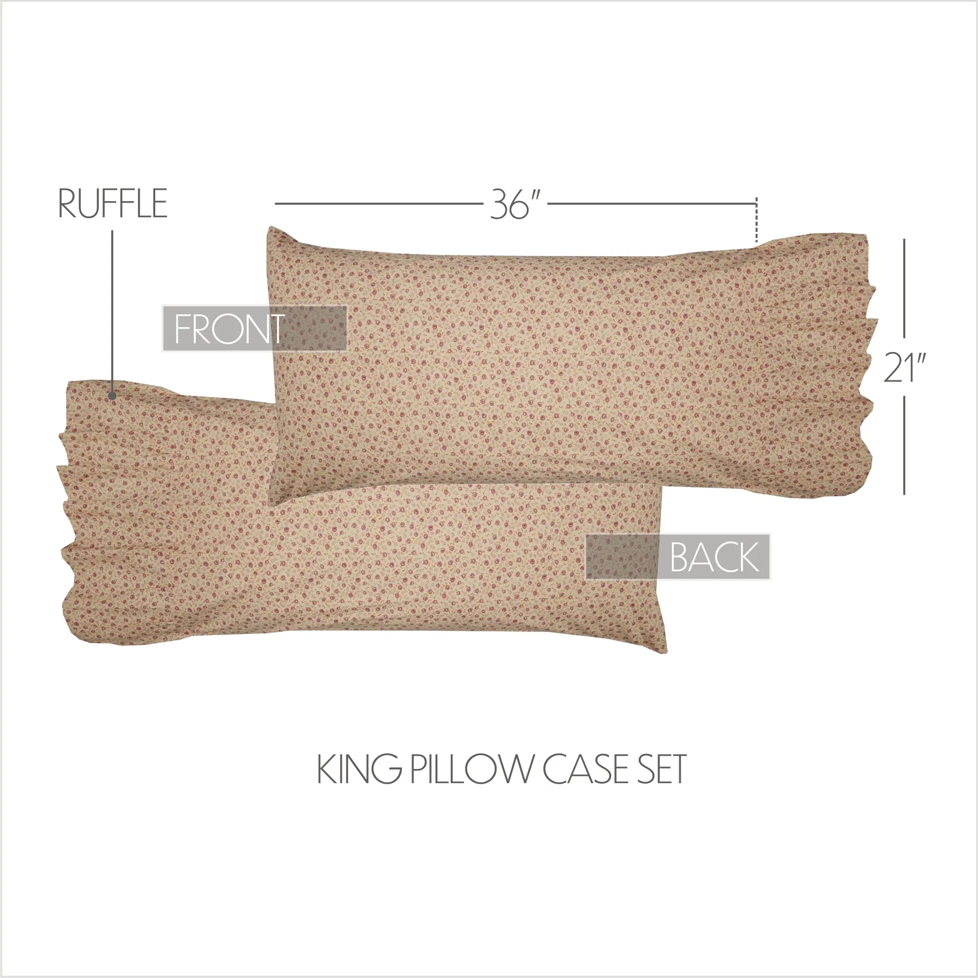 Camilia Ruffled Pillow Case