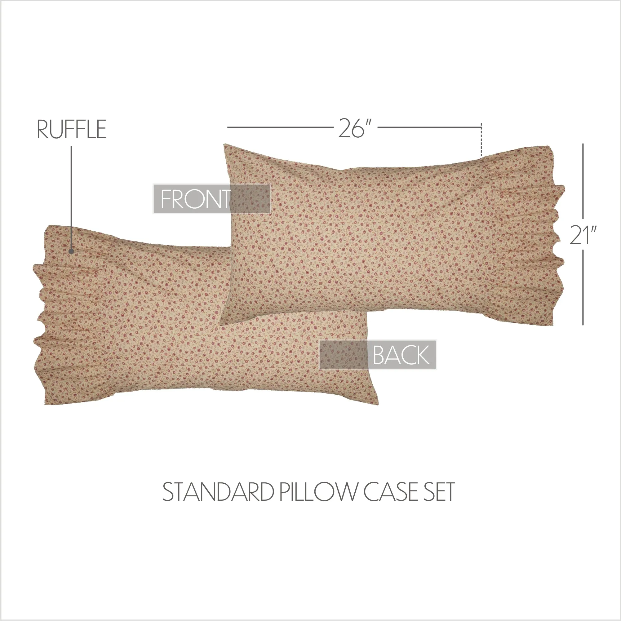 Camilia Ruffled Pillow Case