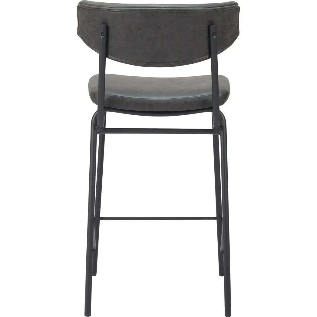 Charon Counter Stool (Set of 2) Vintage Black