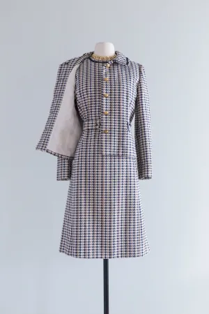 Chic Chanel Inspired 1960's Dress & Jacket Set By Abe Schrader / ML