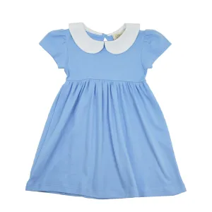 Collared Short-Sleeve Dress | Light Blue (4T)