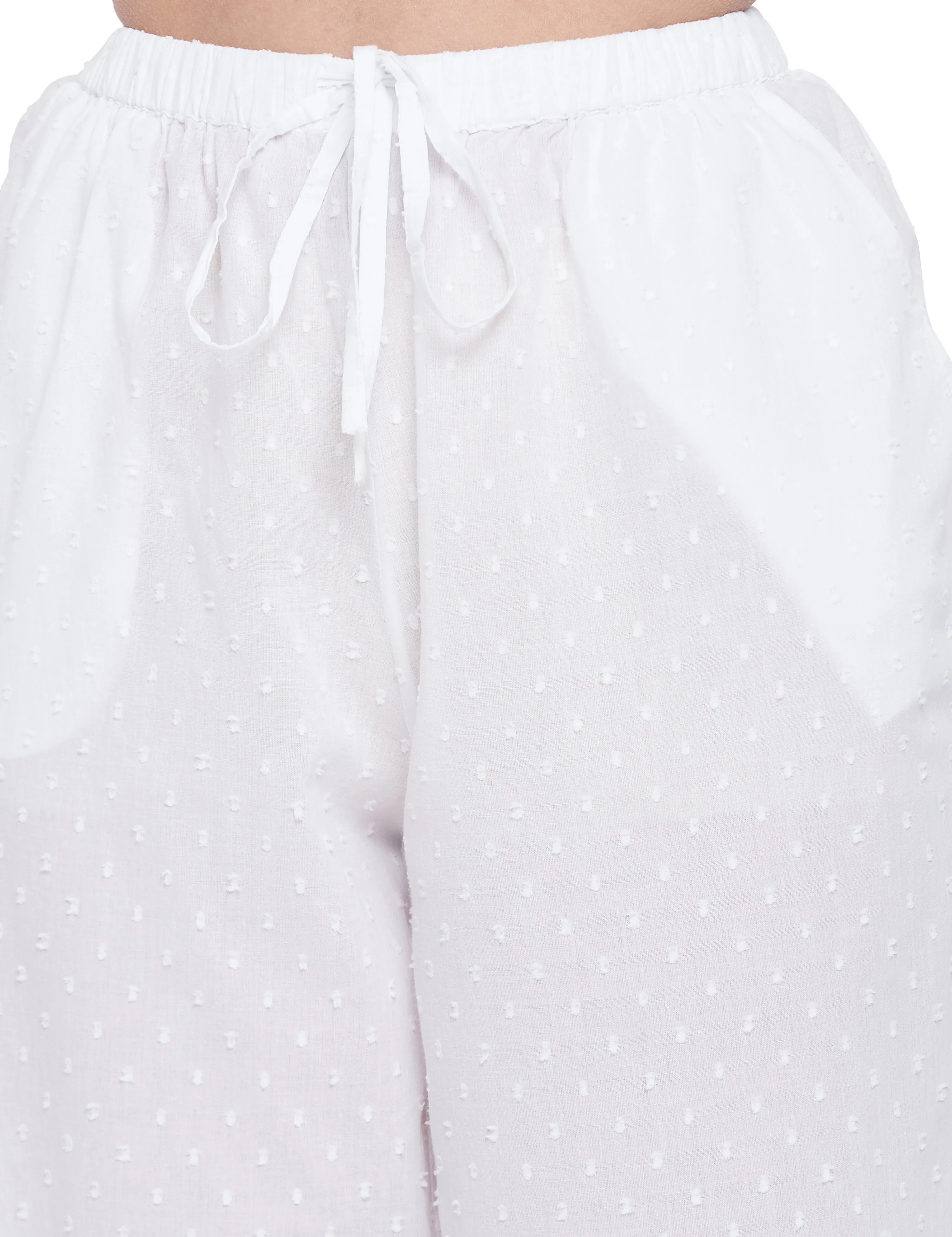 Cotton Melange Robe Top Pyjama Set of 3