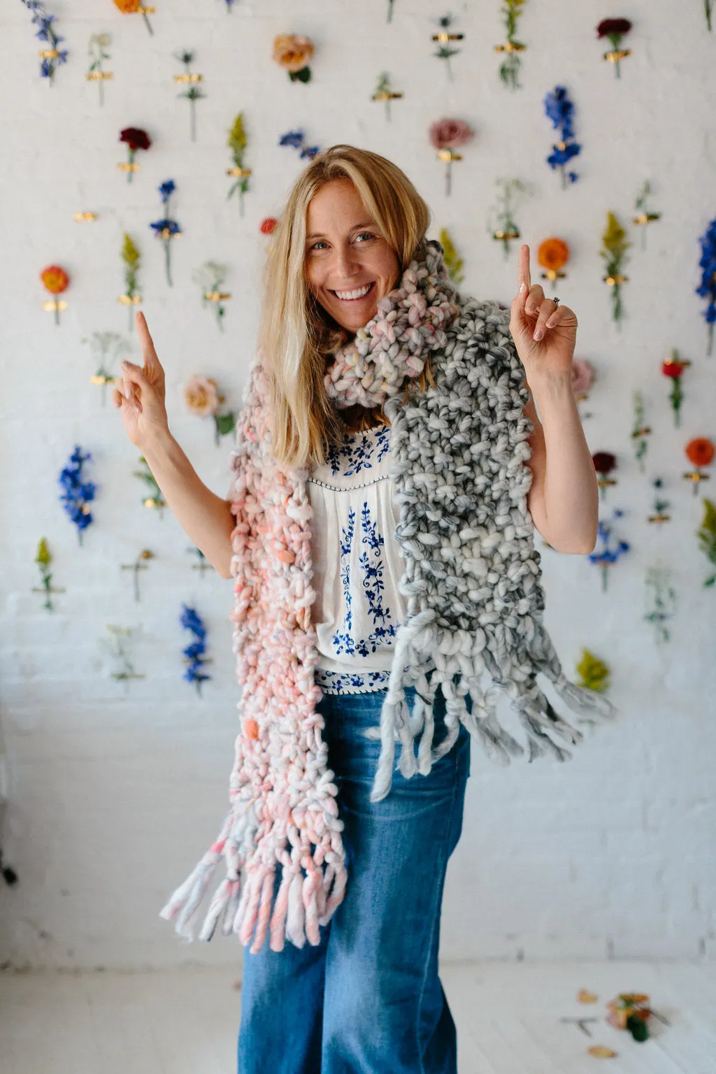 Counting Sheep Scarf Pattern