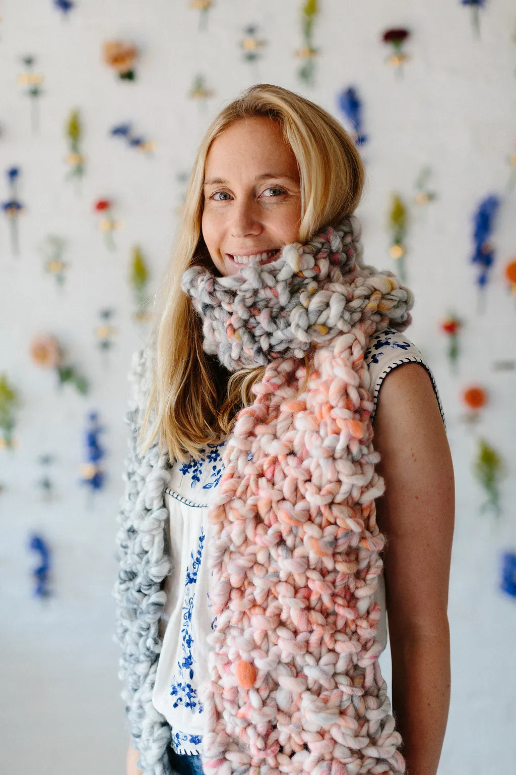 Counting Sheep Scarf Pattern