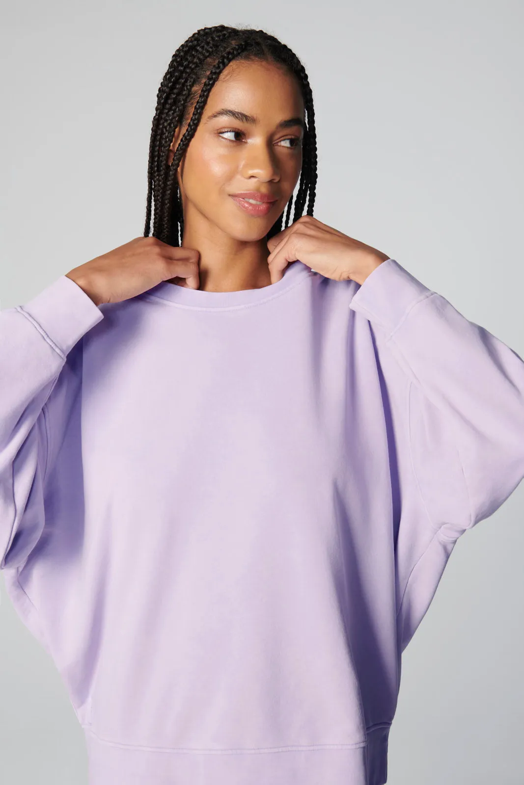 Cozy Crush Mineral Wash Oversized Sweatshirt