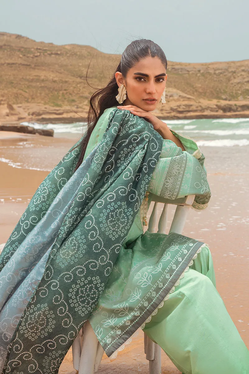 Cross Stitch Satin Collection JADE ADORN-3PC SATIN PRINTED SUIT