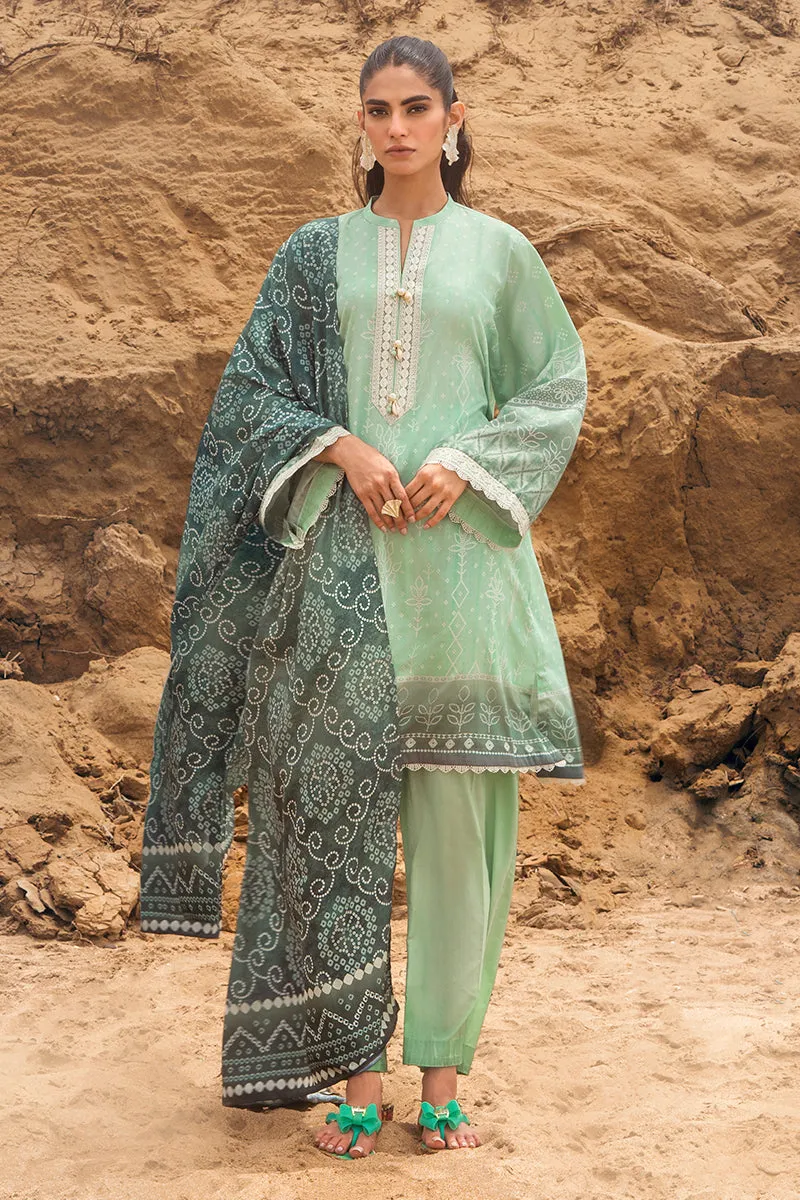 Cross Stitch Satin Collection JADE ADORN-3PC SATIN PRINTED SUIT