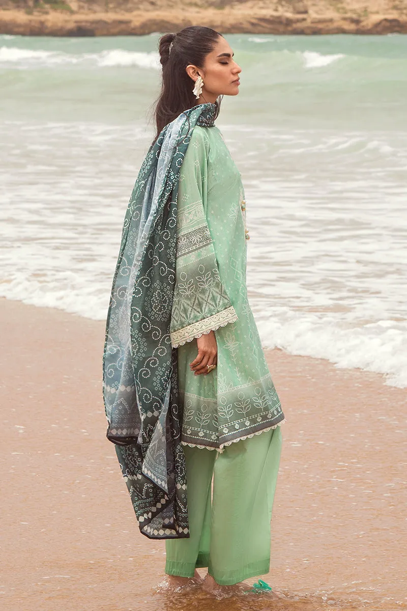 Cross Stitch Satin Collection JADE ADORN-3PC SATIN PRINTED SUIT