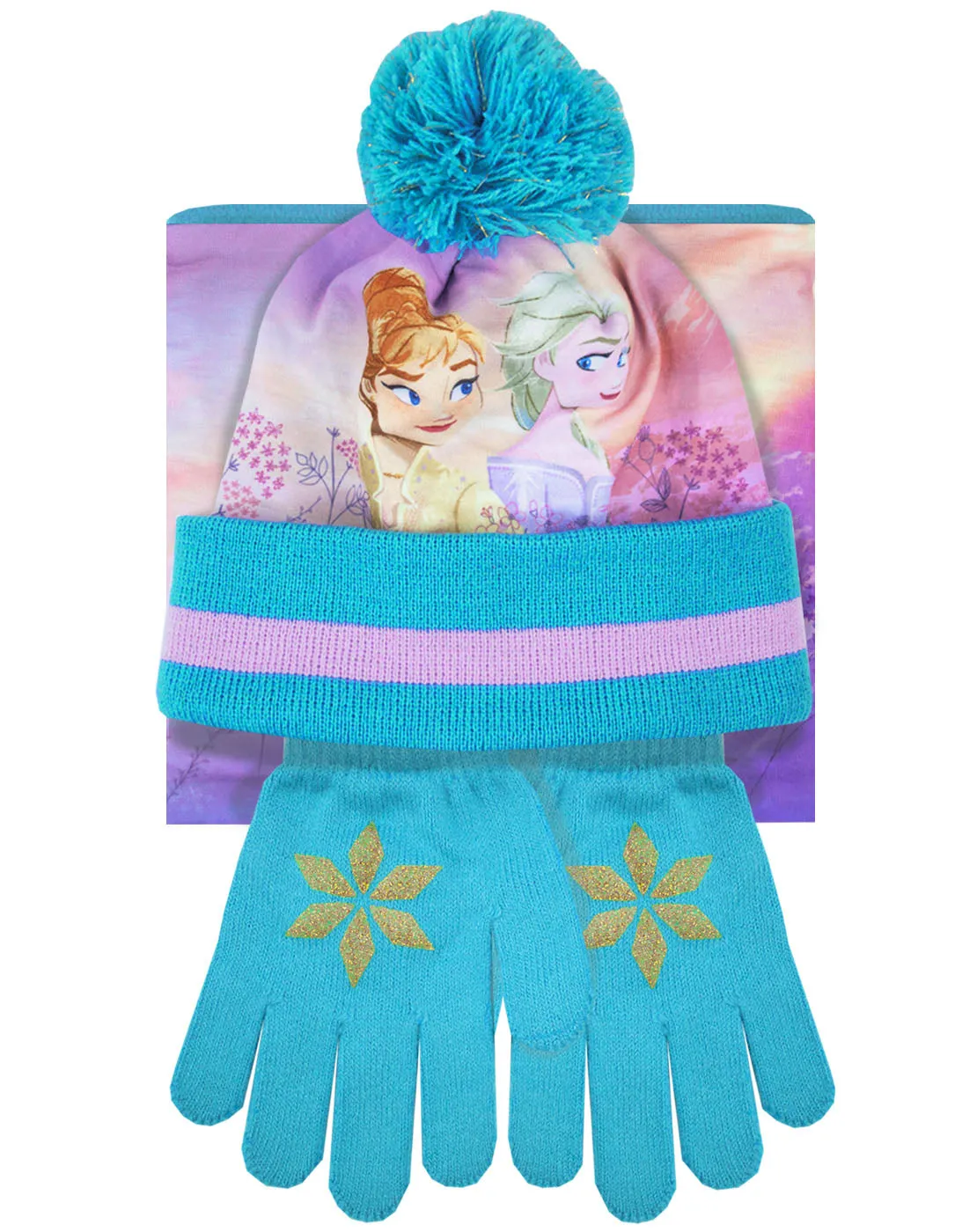 Disney Frozen 2 "Fearless By Nature" Hat, Snood And Gloves Girl's Set