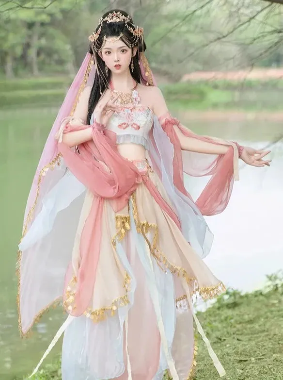 Dunhuang Fairies, Feitian Style Hanfu, Desert Blossom 沙漠之花