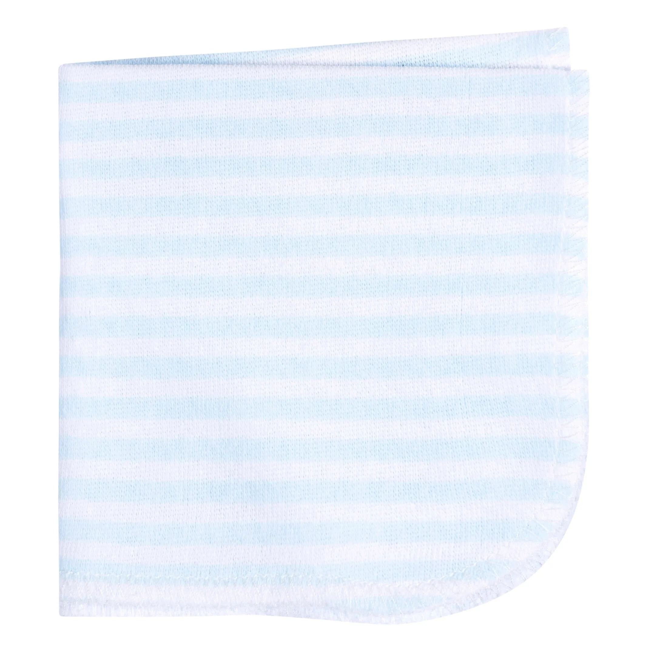 Embroidered 4-Piece Baby Boys Blue Shark Towel & Washcloths Set