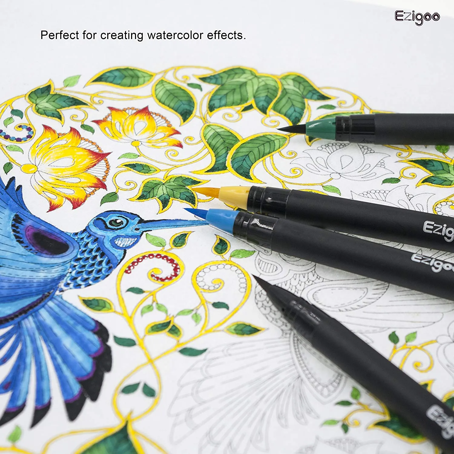 Ezigoo Brush Pens - Pack of 10