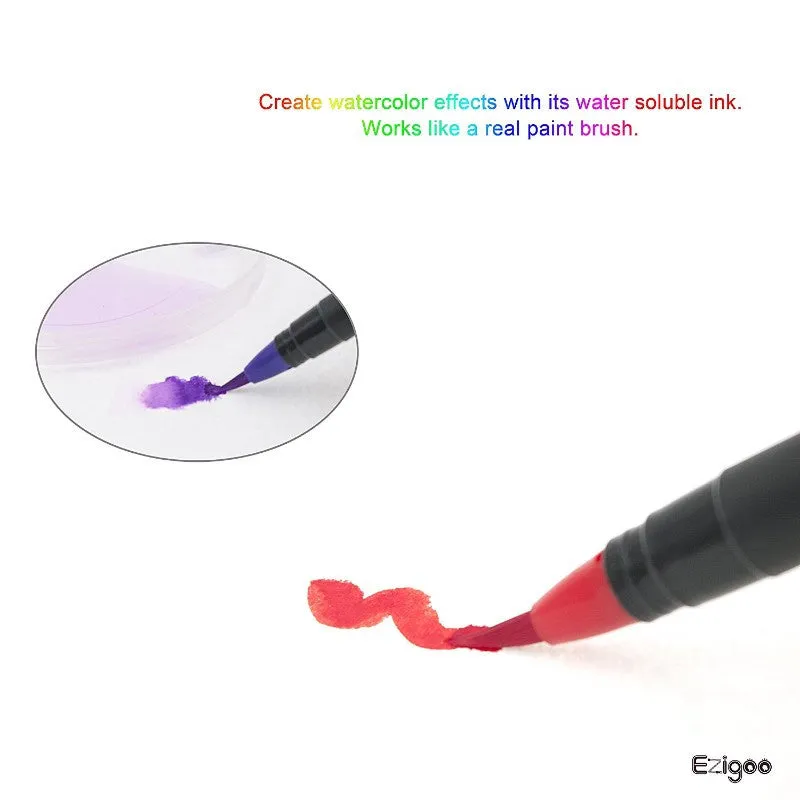 Ezigoo Brush Pens - Pack of 10