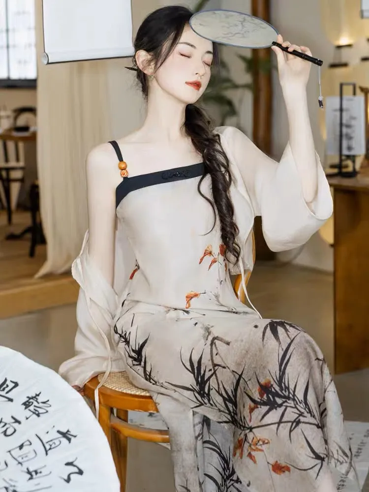 Fanny Modern Tang Style Hanfu Dress