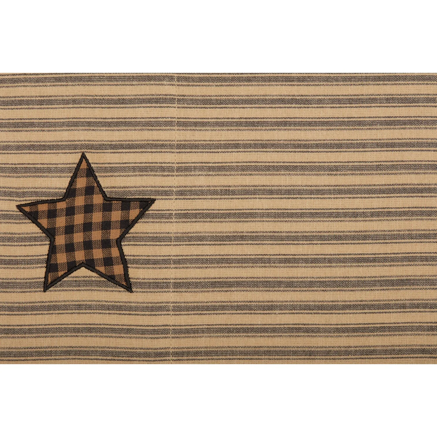 Farmhouse Star Pillow Case w/Applique Star