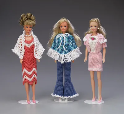 Fashion Doll Wardrobe Crochet Pattern Leaflet