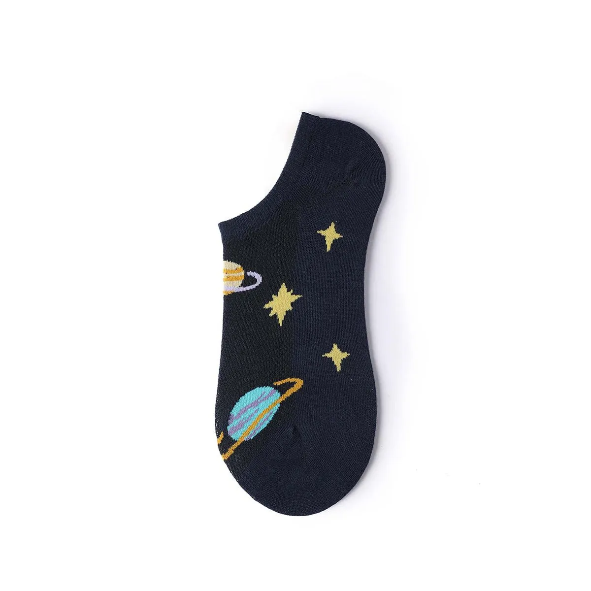 Galaxy Lightweight Summer Anti-slip Invisible Unisex 5pcs Ankle Socks Set