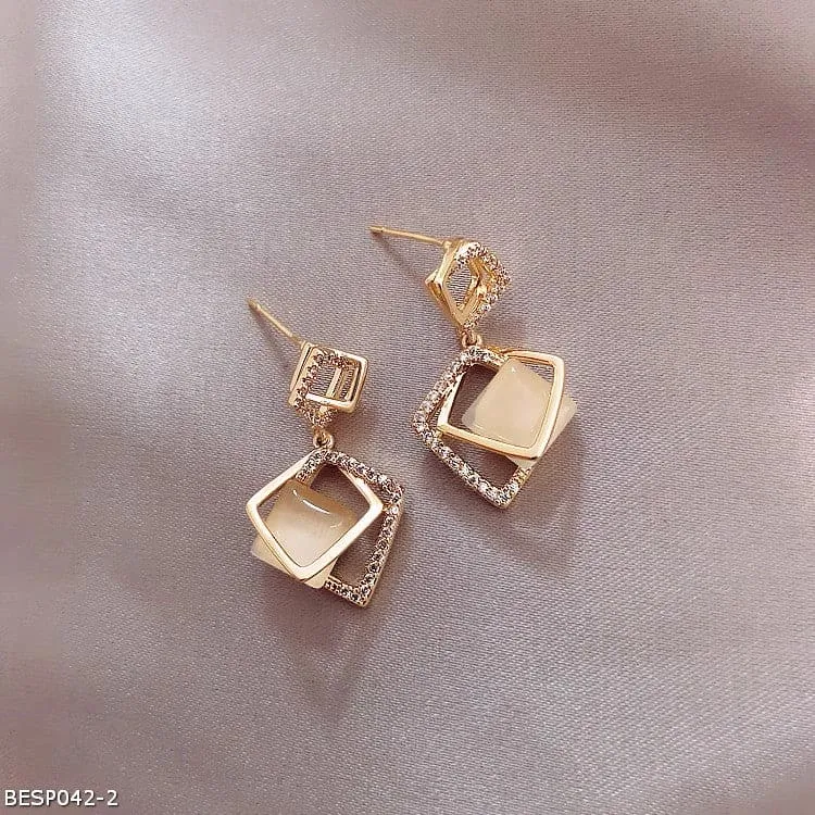 Geometric light luxury niche premium earrings