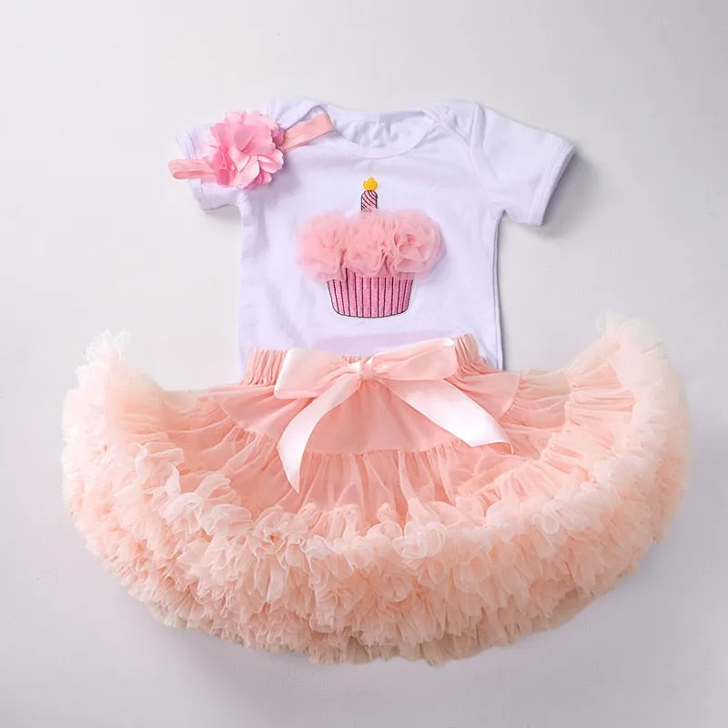 Girl Birthday Romper & Tutu Set