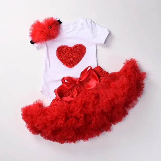 Girl Birthday Romper & Tutu Set