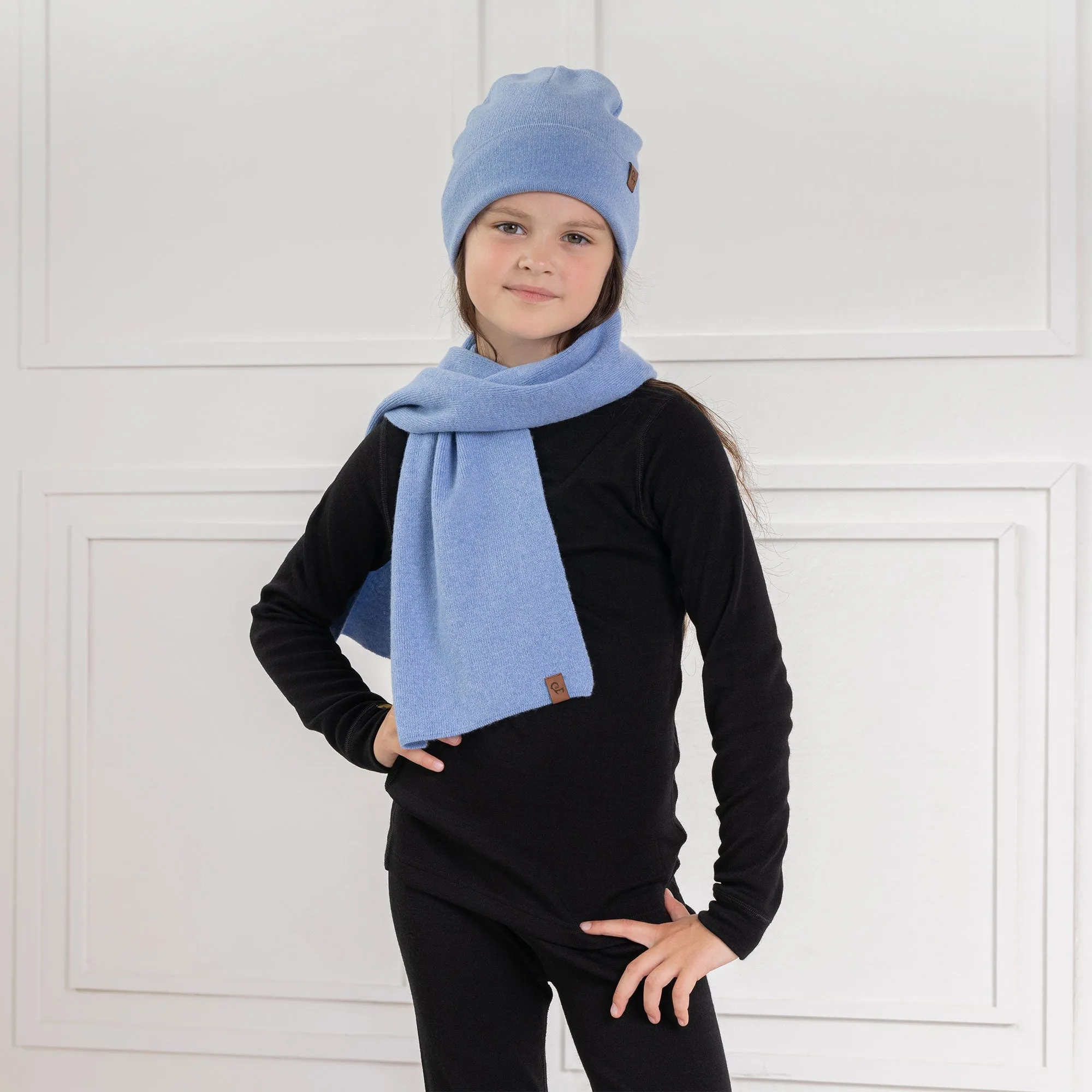 Kids' Knit Beanie & Scarf 2-Piece