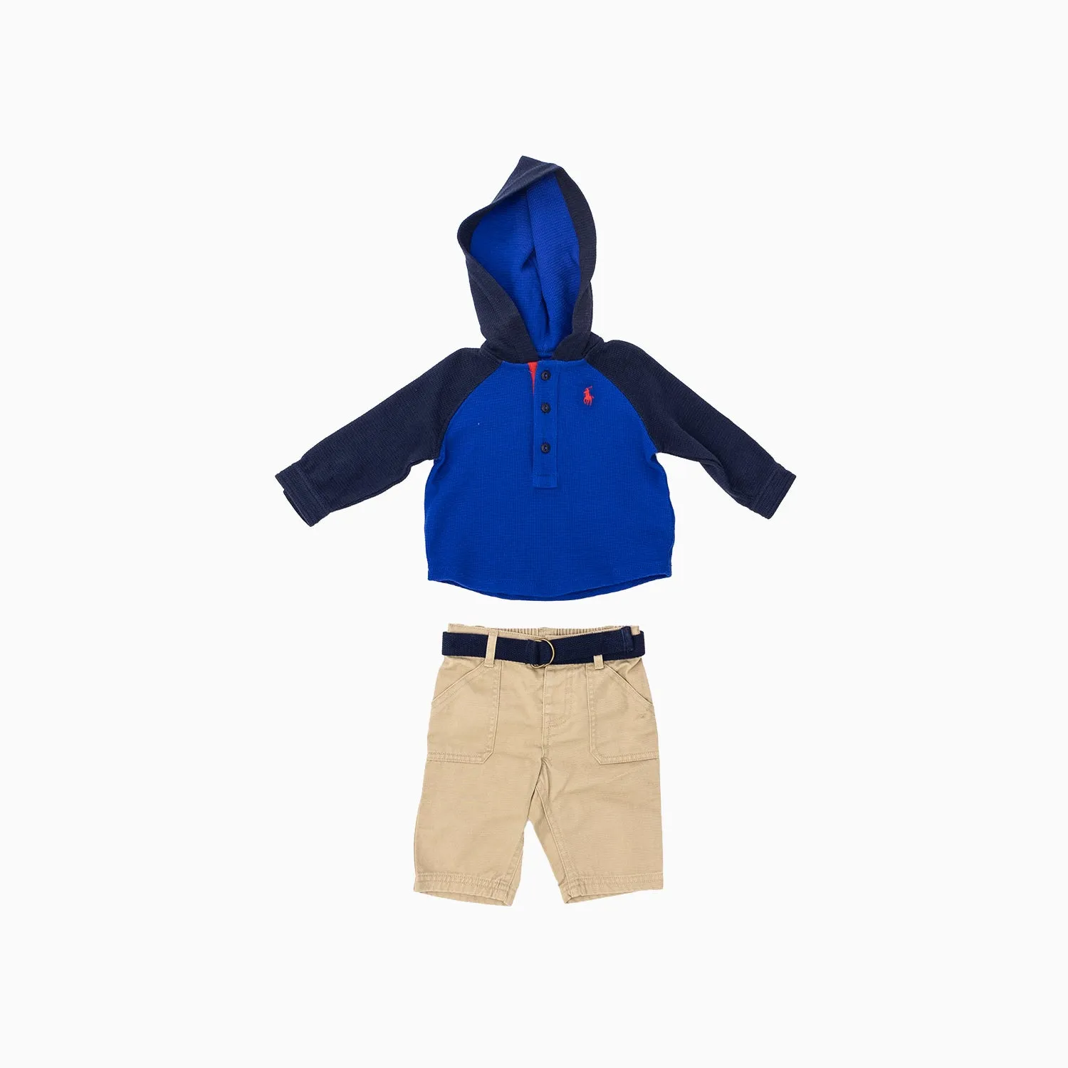 Kid's Waffle Knit 2 Piece Set Outfit