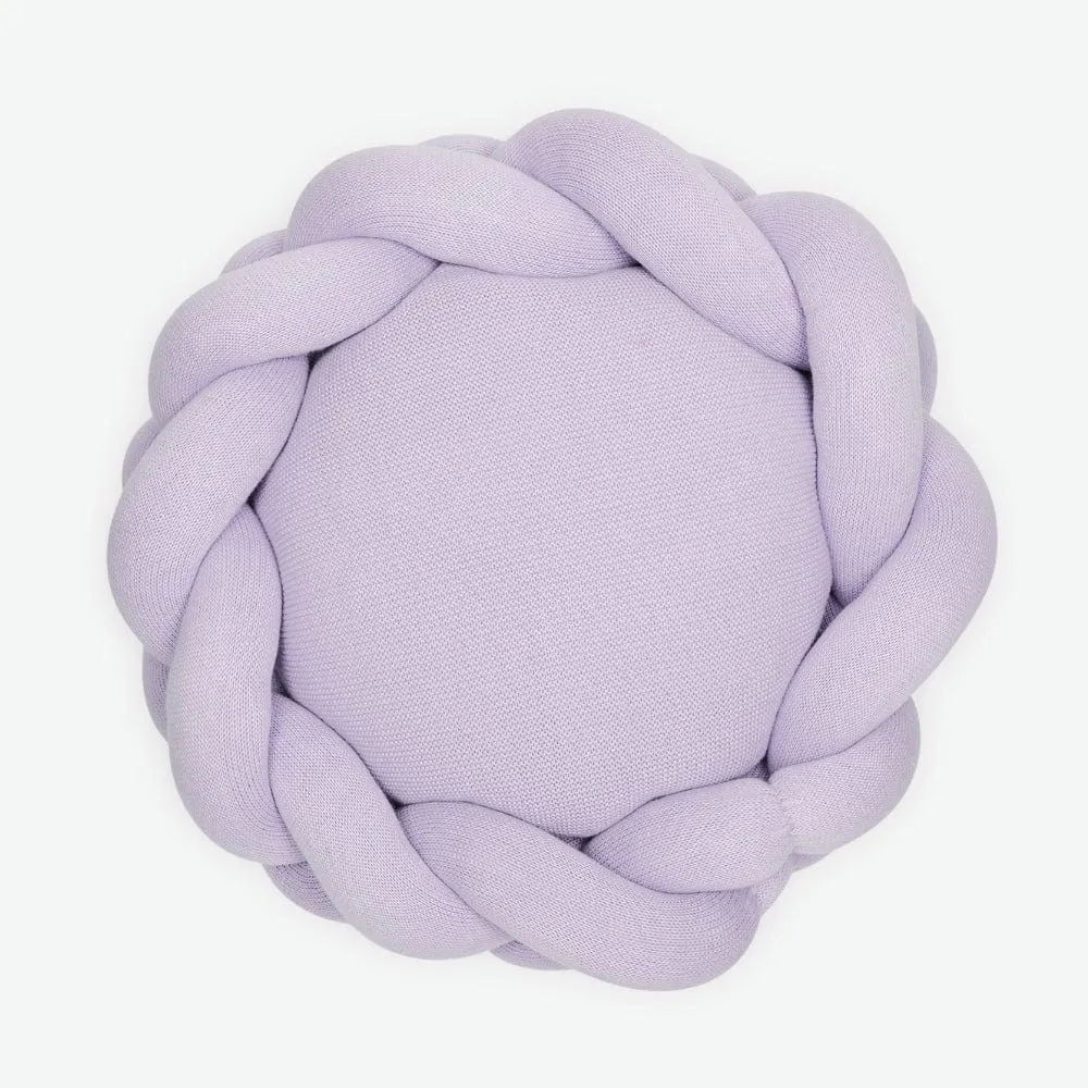 Knitted Shape Pillow - Lilac