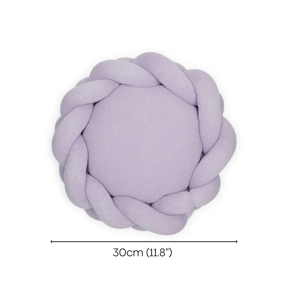 Knitted Shape Pillow - Lilac