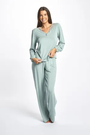 La Femme Premium PJ Set Deep Tea