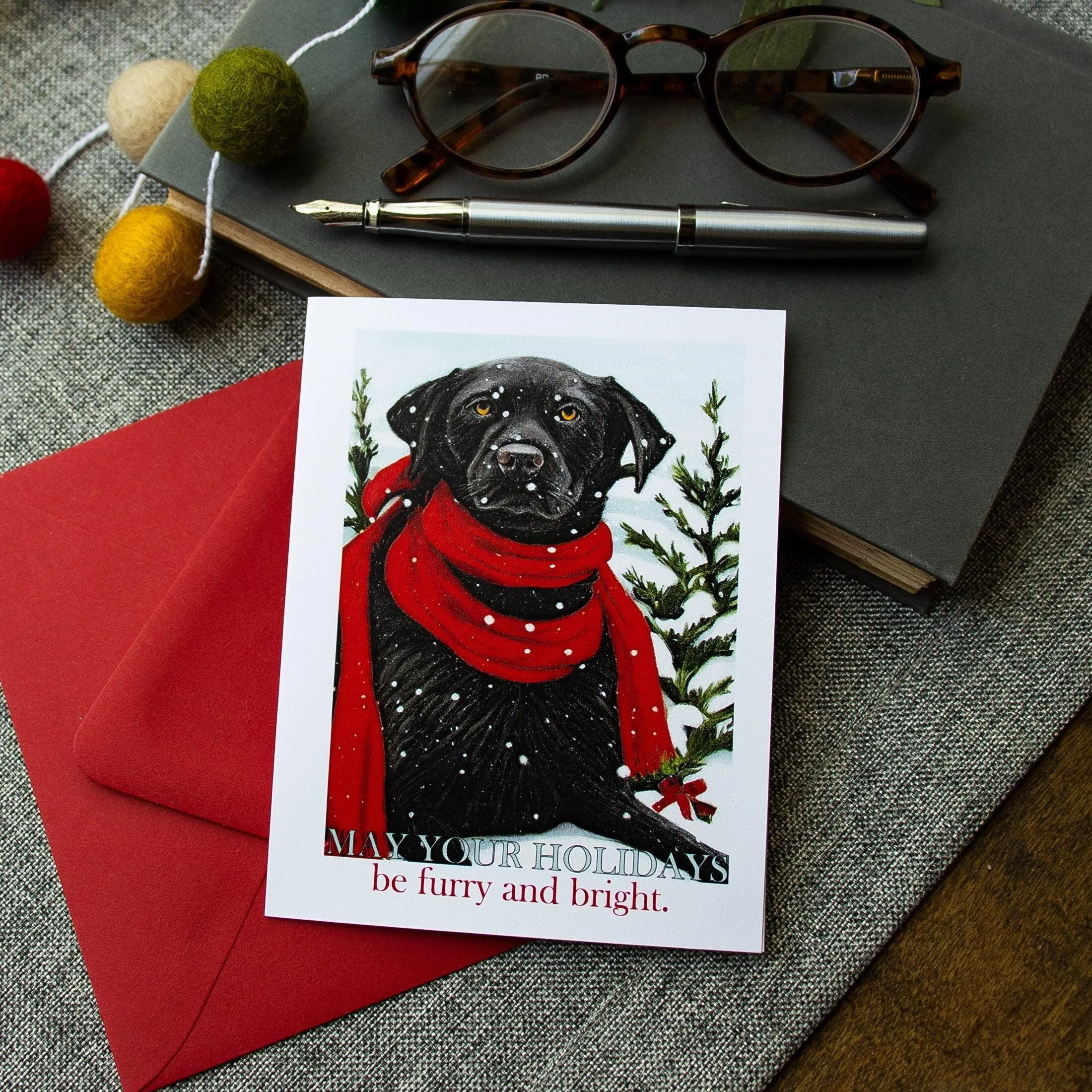 Labrador Retriever Christmas Cards - Boxed Set of 8 Cards and Envelopes