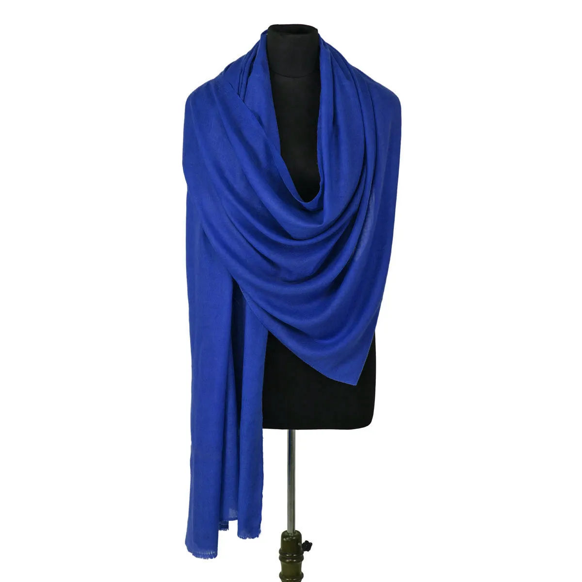 Lapis Blue Wool Shawl