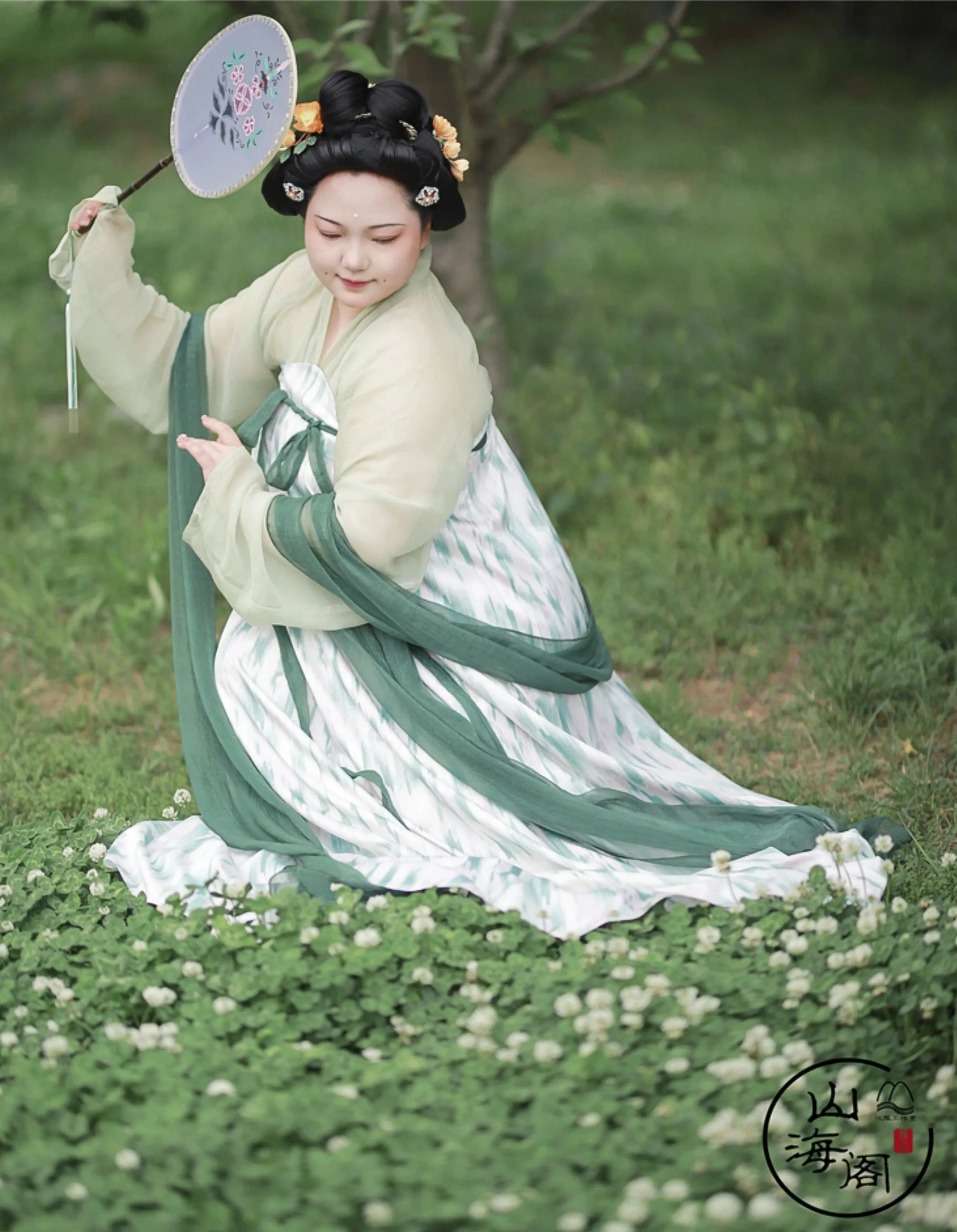 Luwu 绿芜 Shrouded Ivy Tang Dynasty Plus Size Summer Qixiong Ruqun Set